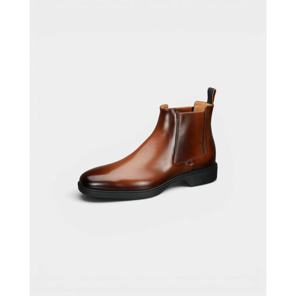 NEW SANTONI men's easy chelsea boot in tan